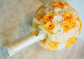 How to make a flower from a ribbon Doing your own hands (90+ Photos): Simple Master Classes for Creating a Beautiful Bud