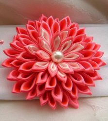 Cum să faci o floare dintr-o panglică Fă-ți propriile mâini (90+ fotografii): Clase simple de masterat pentru crearea unui frumos Bud