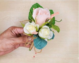 Oluklu kağıttan çiçekler kendi elinizle nasıl yapılır? 125 Fotoğraf ve 5 basit atölye çalışması