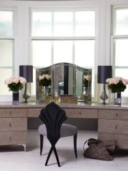 Sittbord med spegel och belysning: 140+ (Foto) Alternativ för ditt sovrum