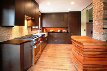 Feature built-in kitchens (150+ Photos): How to choose a technique? (fridge, oven, extractor)