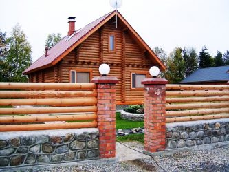 Pagar untuk rumah kayu swasta: Bagaimana untuk memilih? 200+ (Foto) Pilihan yang indah