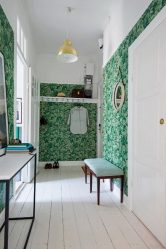 Green wallpapers: 200+ Design Photos for your interior. What wallpapers are suitable for walls in the bedroom, kitchen, living room?