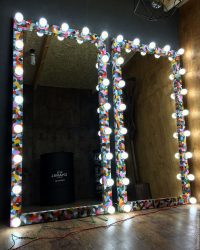 Reka bentuk dari belakang cermin - Cermin kecil dan besar di pedalaman pangsapuri (290+ Foto)