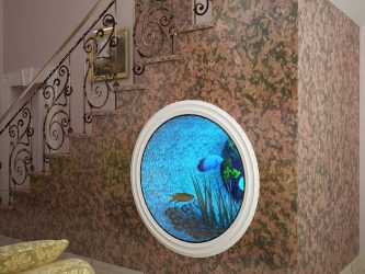 Acquario all'interno di un appartamento o di una casa: 145+ (Foto) tipi per la decorazione del vostro disegno (angolo, parete divisoria, piccolo, piccolo)