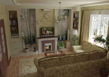 Wichtige Akzente im Inneren der Wohnung im englischen Stil: Passen Sie sich an (Wohnzimmer, Schlafzimmer, Küche, Bad)