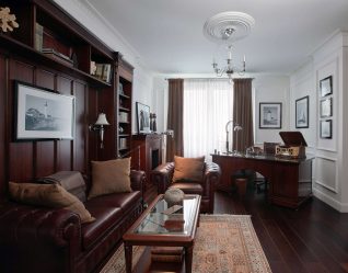 Toques clave del interior del apartamento en el estilo inglés: Adaptarse para usted (sala de estar, dormitorio, cocina, baño)