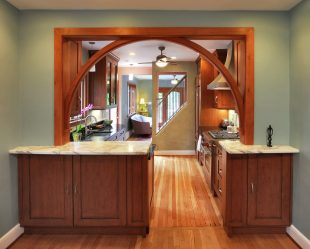 Arco a la cocina en lugar de a la puerta: 115+ (Foto) Diseño entre habitaciones