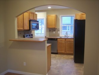 Arco a la cocina en lugar de a la puerta: 115+ (Foto) Diseño entre habitaciones