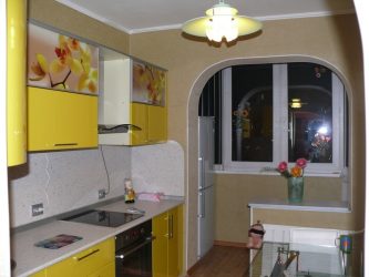 Arco in cucina invece della porta: 115+ (Foto) Design tra le stanze