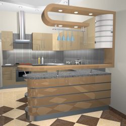 Αψίδα στην κουζίνα αντί της πόρτας: 115+ (Φωτογραφία) Σχεδιασμός μεταξύ των δωματίων