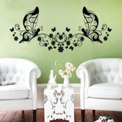 Beautiful Butterflies on the wall do it yourself: 140+ (Photo) decorations in the interior (paper, volumetric, stickers)