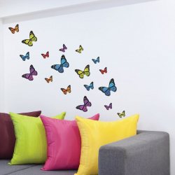 벽면의 아름다운 나비가 직접 할 수 있습니다 : 인테리어 (종이, 체적, 스티커)의 140+ (사진) 장식