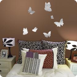 Vackra fjärilar på väggen gör det själv: 140+ (Foto) dekorationer i inredningen (papper, volymetrisk, klistermärken)