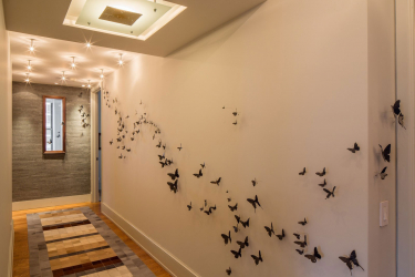 Hermosas mariposas en la pared, hágalo usted mismo: más de 140 decoraciones (foto) en el interior (papel, volumétricas, pegatinas)