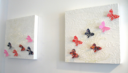 Beautiful Butterflies on the wall do it yourself: 140+ (Photo) decorations in the interior (paper, volumetric, stickers)
