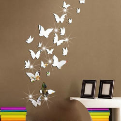 Lindas borboletas na parede faça você mesmo: 140+ (Foto) decorações no interior (papel, volumétrico, adesivos)