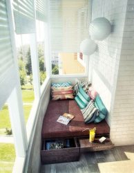 240 + Bilder av alternativ för att avsluta balkongen inuti: Vackert interiör med egna händer