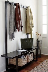 De meest praktische soorten banketten voor in de gang: met planken, stoel en hanger! 215+ (foto) Ontwerpvoorbeelden