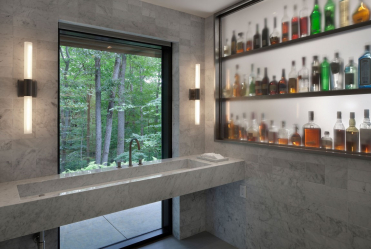 Bar for bottles in the interior of the apartment or house - How best to do? 120+ (photo) from a tree, floor, angular