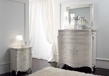 Caractéristiques Dresser white 200+ (Photo) (brillant, avec tiroirs, sans poignées)