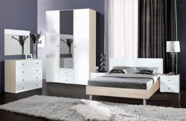 Ciri-ciri Dresser putih 200+ (Gambar) pilihan (berkilat, dengan laci, tanpa pemegang)