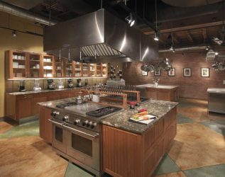 Вътрешна декорация на голяма модерна кухня: 200+ (Фото) дизайнерски идеи (пердета, тапети, бар брояч)