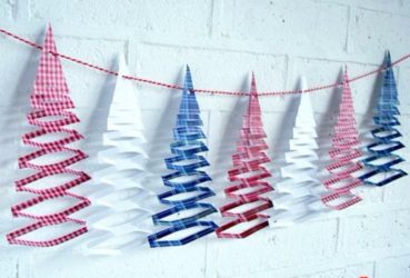 Vuurwerk met ideeën: hoe kun je een lange en mooie slinger papier maken voor het nieuwe jaar? 100+ Easy Phased DIY-foto's