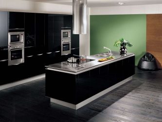 Нова тенденция в света на кухнята - Черна кухня в интериора (220+ Фото комбинации в дизайна)