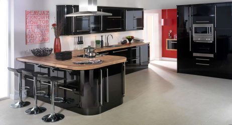 रसोई की दुनिया में नया चलन - इंटीरियर में काली रसोई (डिजाइन में 220+ फोटो संयोजन)