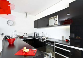 New trend in the kitchen world - Black kitchen in the interior (220+ Photo combinations in the design)