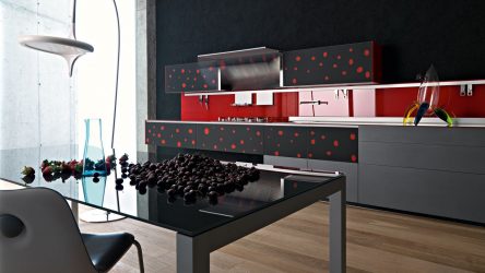 Nuova tendenza nel mondo della cucina - Cucina nera nell'interno (oltre 220 combinazioni di foto nel design)