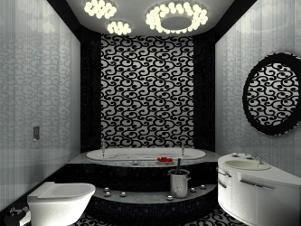 Tendenze all'interno del bagno nero - 250+ (foto) tendenze della moda