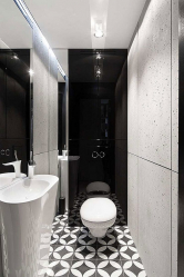 Trend di pedalaman bilik mandi hitam - 250+ (Foto) fesyen trend