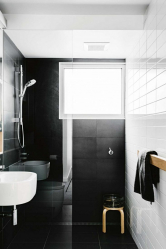 Tendências no interior do banheiro preto - 250+ (Foto) tendências da moda