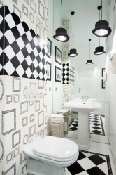 Trends in the interior of the black bathroom - 250+ (Photo) fashion trends