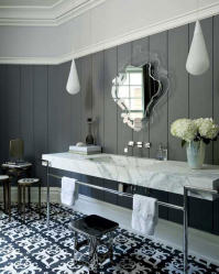 Trends in the interior of the black bathroom - 250+ (Photo) fashion trends