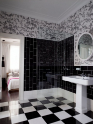 검은 욕실 내부의 트렌드 - 250+ 이상의 (사진) 패션 트렌드