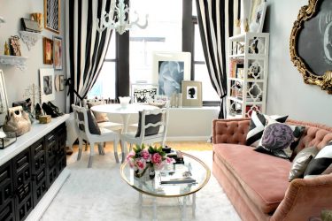 Elegante, Conforto e Beleza (mais de 170 fotos): interior em preto e branco (sala de estar, quarto, cozinha)