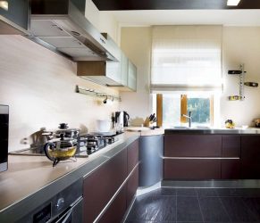 Πώς να προσεγγίσετε τον σχεδιασμό μιας μοντέρνας κουζίνας 12 τ.μ.; 190+ Φωτογραφίες πραγματικών ιδεών (γωνιακές, ορθογώνιες, τετράγωνες διατάξεις)