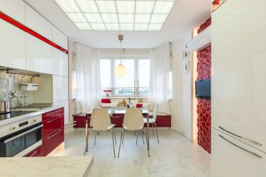 Como abordar o projeto de uma cozinha moderna de 12 metros quadrados? 190+ Fotos de idéias reais (angulares, retangulares, layouts quadrados)