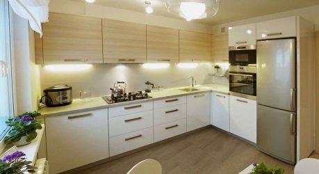 Hoe het ontwerp van een moderne keuken van 12 m² benaderen? 190+ Foto's van echte ideeën (hoekige, rechthoekige, vierkante lay-outs)