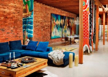 Kecerahan warna dan kesederhanaan Interior: Reka bentuk gaya Loft (170+ Foto)
