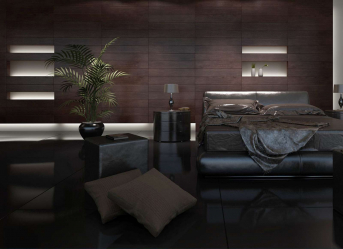 235 + Design Photos aux couleurs sombres: sombre ou confortable? Intérieur inhabituellement élégant et branché (chambre à coucher, salon, cuisine, salle de bain)