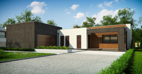 Проекти на къщи с плосък покрив са прости технологии на строителство (едноетажни, двуетажни, дървени, малки). Съвременни тенденции в хай-тек и минимализма (175+ снимки)