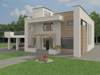 Les projets de maisons à toit plat sont des technologies simples de construction (un étage, deux étages, en bois, petits). Tendances modernes de la haute technologie et du minimalisme (175+ photos)