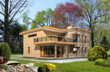 Các dự án nhà có mái bằng là những công nghệ xây dựng đơn giản (một tầng, hai tầng, bằng gỗ, nhỏ). Xu hướng hiện đại của công nghệ cao và tối giản (hơn 175 ảnh)