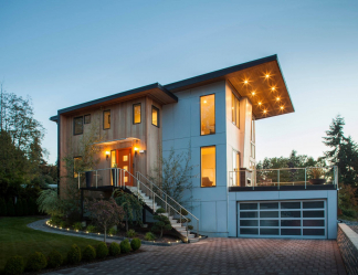 Los proyectos de casas con techo plano son tecnologías simples de construcción (de un piso, dos pisos, de madera, pequeñas). Tendencias modernas de alta tecnología y minimalismo (175+ fotos)