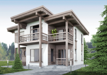 평평한 지붕이있는 주택의 프로젝트는 단순한 건축 기술 (1 층, 2 층, 목조, 소형)입니다. 하이테크 및 미니멀리즘의 최신 동향 (175 개 이상의 사진)