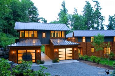 Casa de dos pisos con garaje: características del diseño (más de 180 fotos)